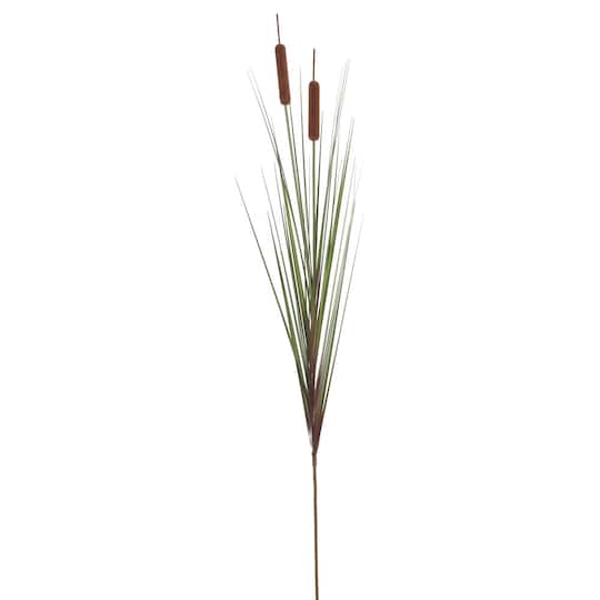Grass Cattails Spray, 4ct. By Vickerman in Green/Brown | 42" | Michaels®